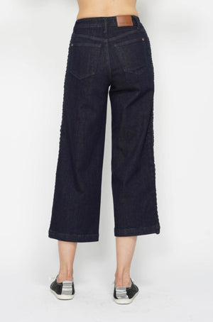 Braided Crop Denim Jeans by Judy Blue