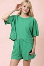 Dual Texture Shorts Set