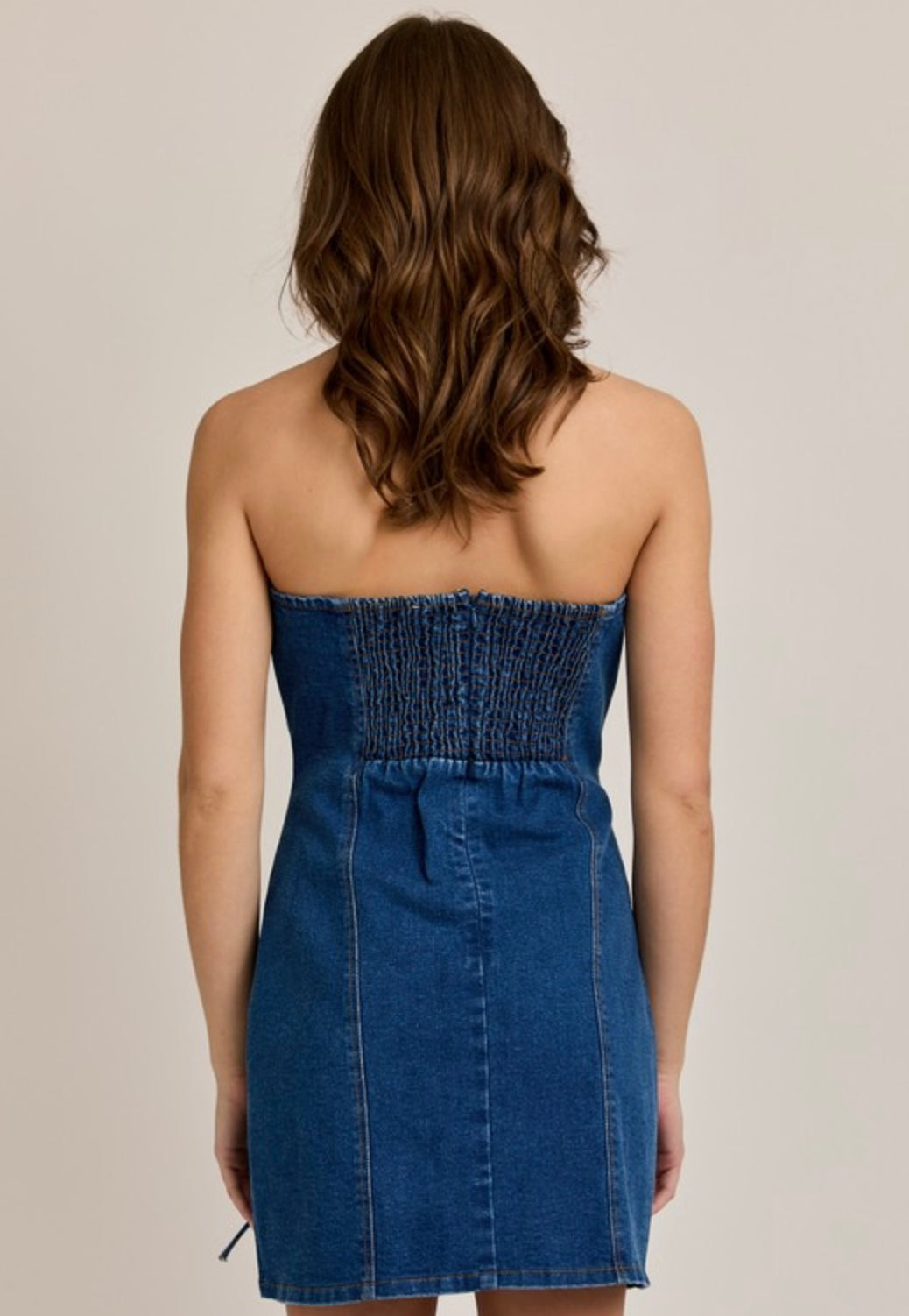 Denim Bow Dress