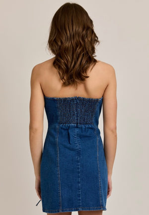 Denim Bow Dress