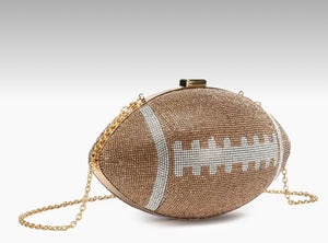 Rhinestone Football Purse