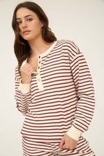 Striped Henley Top