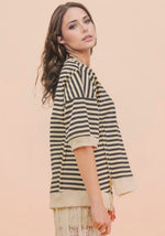 Oversized Striped Pullover