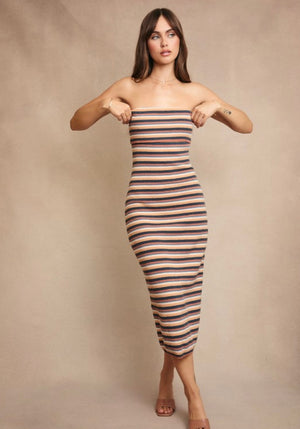 Tube Sweater Midi Dress