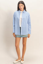 Striped Poplin Shirt