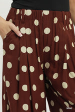 Wine Polka Dot Pants