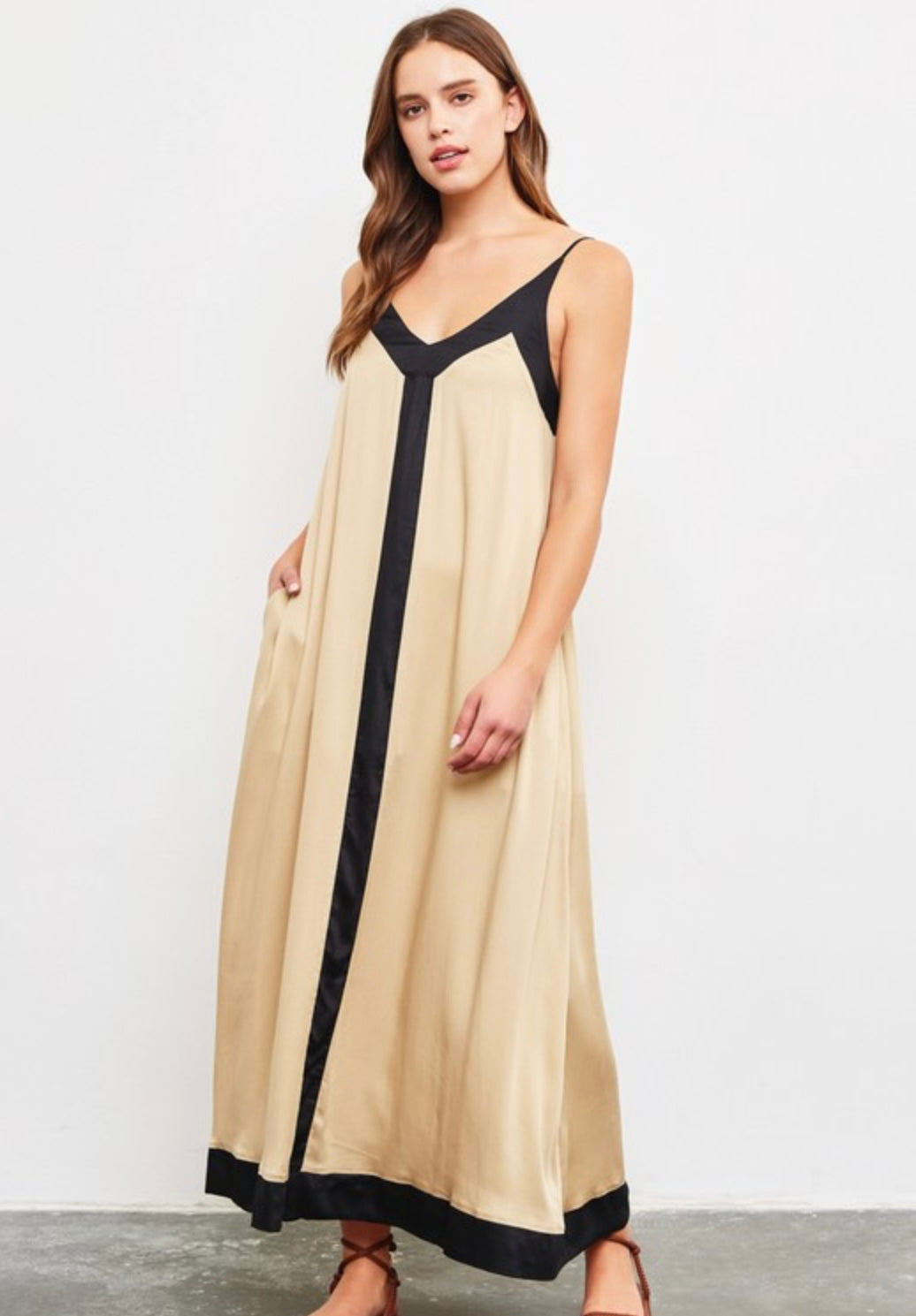 Colorblock Maxi Dress