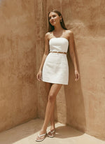 Beaded Strapless Mini Dress