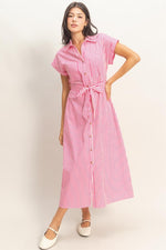 Poplin Midi Shirt Dress