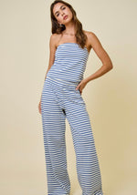 Striped Strapless Top