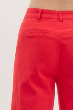 Red Patch Pocket Pants