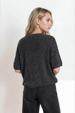 Washed Rib Sweater