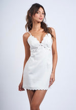 Linen Scallop Dress