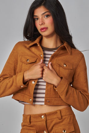Suede Biker Jacket