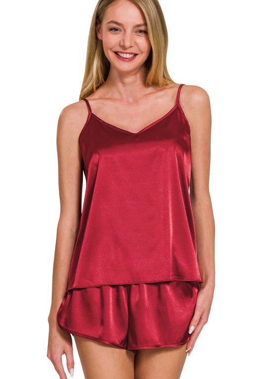 Short Satin PJ Set