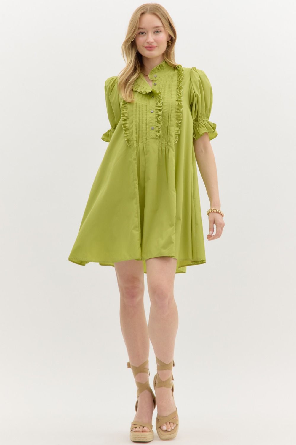 Pintuck Dress