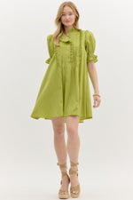 Pintuck Dress