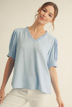 Powder Blue Blouse