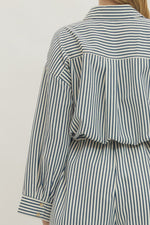 Cassie Striped Romper