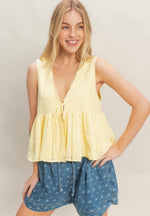 Christia Lace Trim Top
