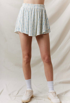 Flower Thermal Skort