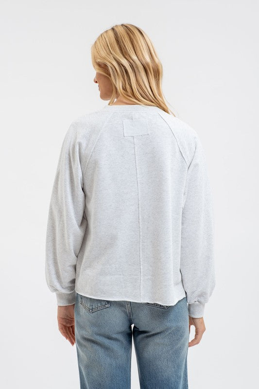 Exposed Seam Sweatshirt