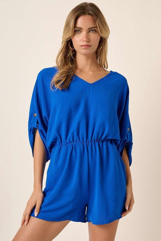 Tab Sleeve Romper