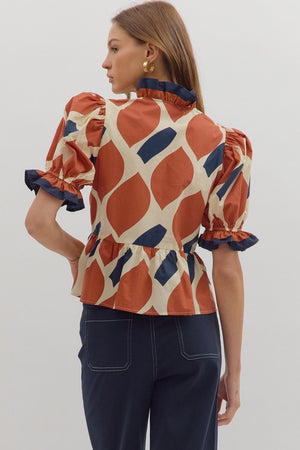Autumn Peplum Top