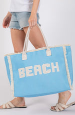 Embroidered Beach Bag