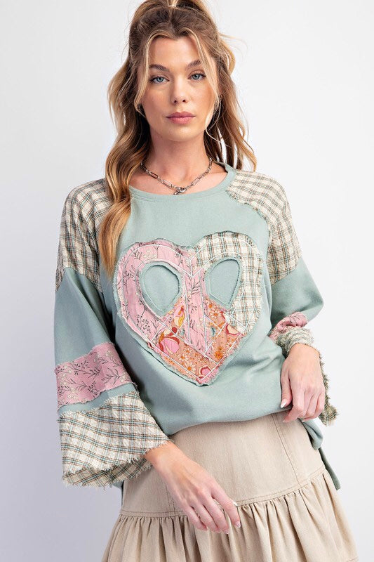 Heart Patch Top