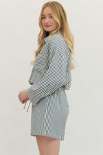 Cassie Striped Romper