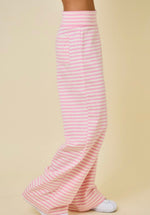 Striped Fold Over Sweatpants