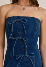 Denim Bow Dress