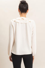 Cascading Ruffles Blouse