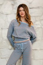 Bellamy Stripe Off Shoulder Sweater