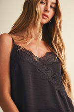 Chocolate Lace Cami