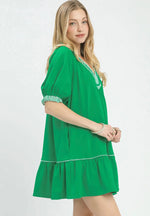 Contrast Trim Dress