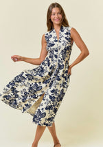 Paisley Smocked Midi Dress