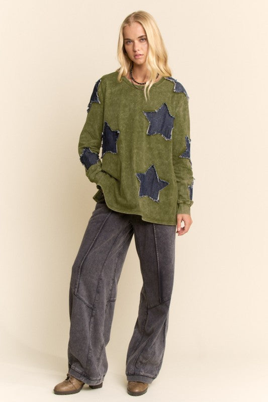 Washed Star Top