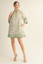 Scallop Jacquard Dress