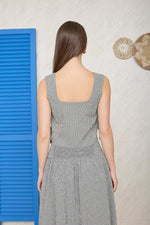 Plaid Side Tie Crop