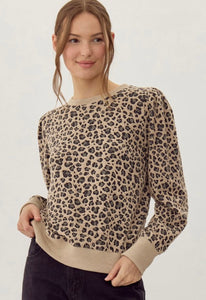 Pullover Leopard Sweatshirt