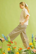 Striped Wide Leg Pants