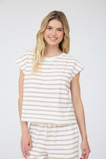 Stripe Round Neck Top