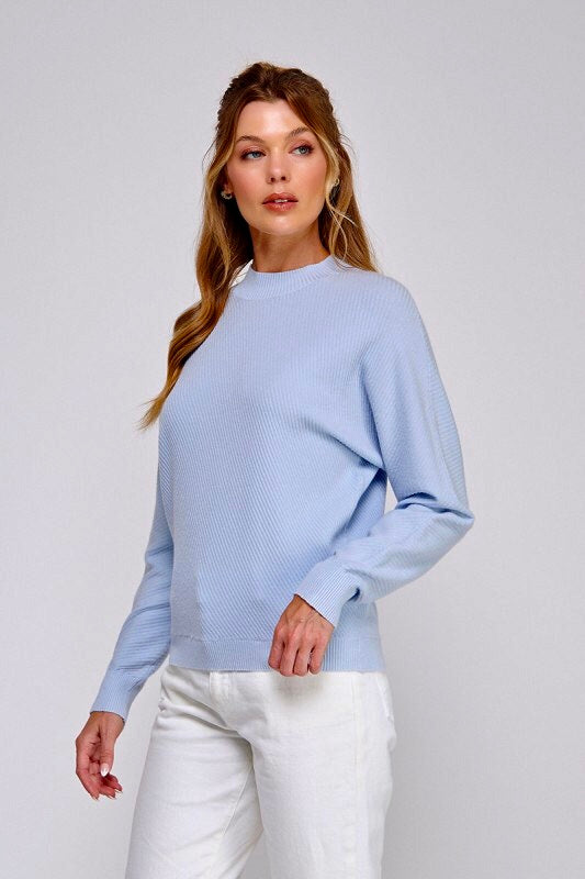 Diagonal Rib Sweater