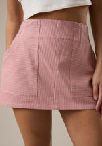 Stripe Mini Skirt