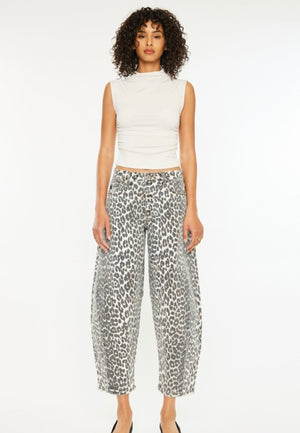 Barrel Leopard Jean