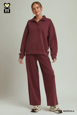 Cloudknit Marsala Corduroy Top