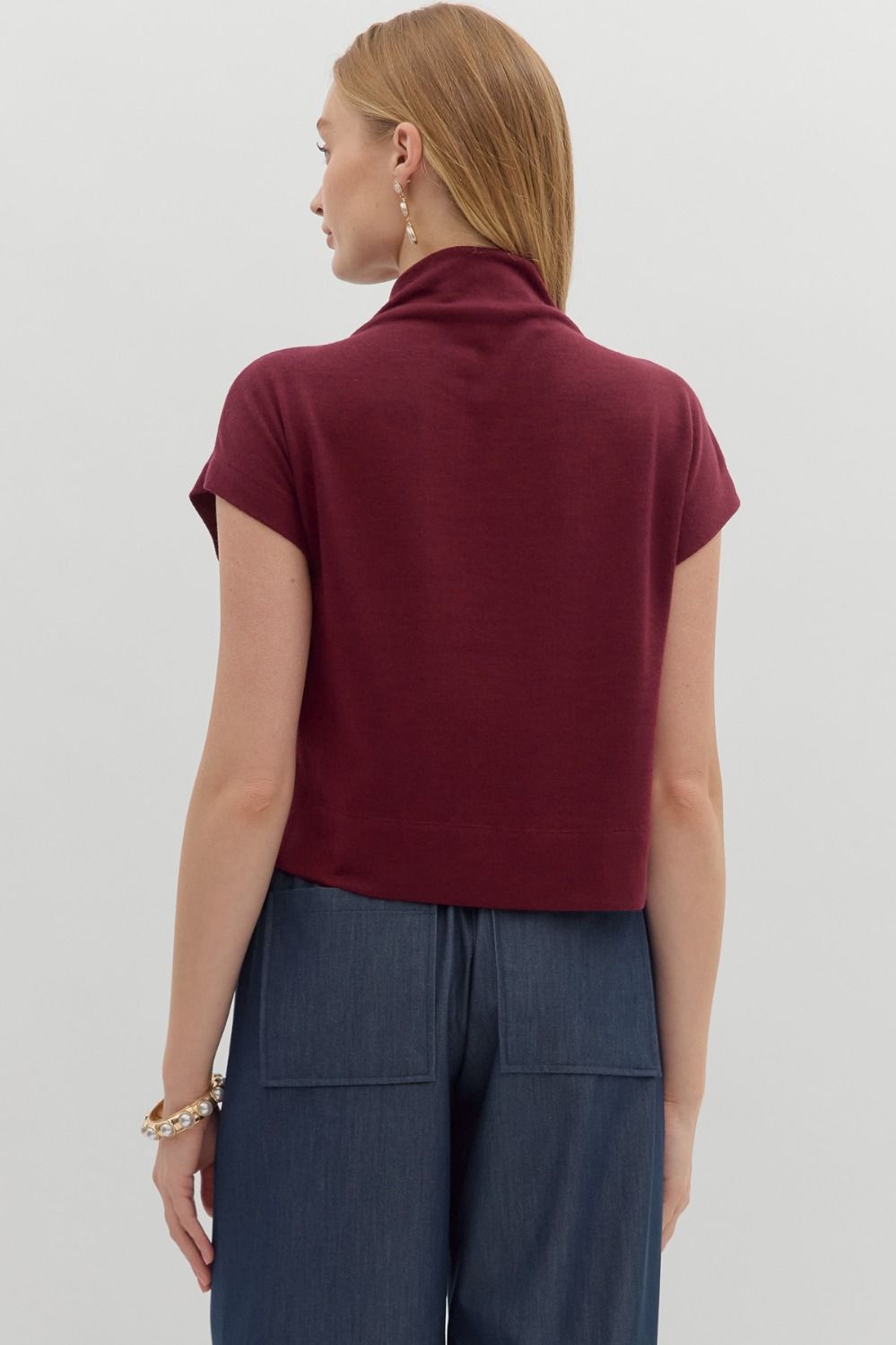 Mock Neck Pullover