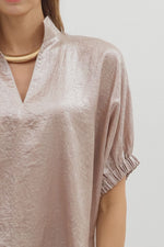 Classy Metallic Top